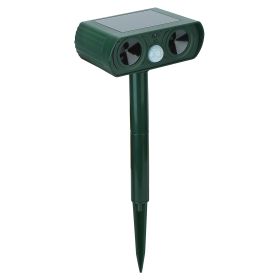 1Pc Ultrasonic Animal Repeller Solar Powered Motion Sensor Repellent IPX4 Waterproof Outdoor For Farm Garden Yard Repelling Deer Raccoon Cat Dog Rabbi