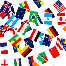 Countries String Flag International Bunting Banners World Flag Banner Decoration For Festivals Sports Clubs Bars Celebrations Party Decorations Mother