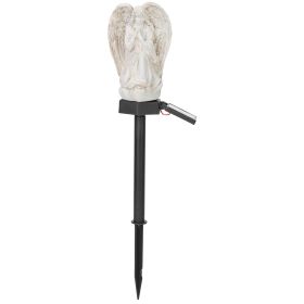 1Pc Solar Praying Angel Statue Garden Light LED Decoration Angel Lamp IP65 Waterproof Outdoor Decorative Landscape Solar Lawn Lamps For Yard Driveway
