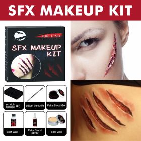 Halloween Makeup Kit Faux Plasma Skin Wax Plastic Scar Water Wound Makeup Halloween Makeup Set