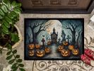 NEW Graveyard Spooky Halloween Doormat Front Door Mat Indoor Outdoor Rugs for Entryway, Non Slip Washable Low Pile, 18H X 27W