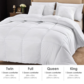 Polyester Brushed Single Quilt With Microfiber Filling, Down Alternative, OKO-100 Certified, CPC Children's Certified, Shipped Via Amazon Logistics