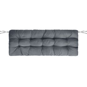 1Pc Bench Seat Cushion For Indoor Outdoor Furniture Water-Resistant Or Non-Water-Resistant Options 8CM Or 10CM 51.18 X 19.68IN For Garden Patio Balcon (Option: Waterproof 10CM Grey)