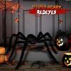 Halloween Decorations Giant Spider, 6.6 Ft Fake Halloween Decor Spiders Large, Furry Spiders for Outdoor Indoor Yard Home Costumes Party House DÃ©cor