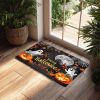Halloween Pumpkin Ghost Home Decor Doormat, Suitable for Entrance, Bedroom, Living Room, Bathroom, Kitchen, Absorbent and Non-Slip Rug
