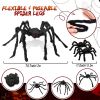 Halloween Decorations Giant Spider, 6.6 Ft Fake Halloween Decor Spiders Large, Furry Spiders for Outdoor Indoor Yard Home Costumes Party House DÃ©cor