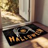 Halloween Pumpkin Ghost Home Decor Doormat, Suitable for Entrance, Bedroom, Living Room, Bathroom, Kitchen, Absorbent and Non-Slip Rug