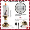Flameless Vintage Christmas Lights LED Decorative Table Lamps Electronic Christmas Night Lights For Home Outdoor Porch and Christmas Table Centerpiece
