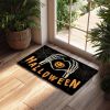 Halloween Pumpkin Ghost Home Decor Doormat, Suitable for Entrance, Bedroom, Living Room, Bathroom, Kitchen, Absorbent and Non-Slip Rug
