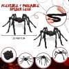 Halloween Decorations Giant Spider, 6.6 Ft Fake Halloween Decor Spiders Large, Furry Spiders for Outdoor Indoor Yard Home Costumes Party House DÃ©cor