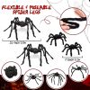 Halloween Decorations Giant Spider, 6.6 Ft Fake Halloween Decor Spiders Large, Furry Spiders for Outdoor Indoor Yard Home Costumes Party House DÃ©cor